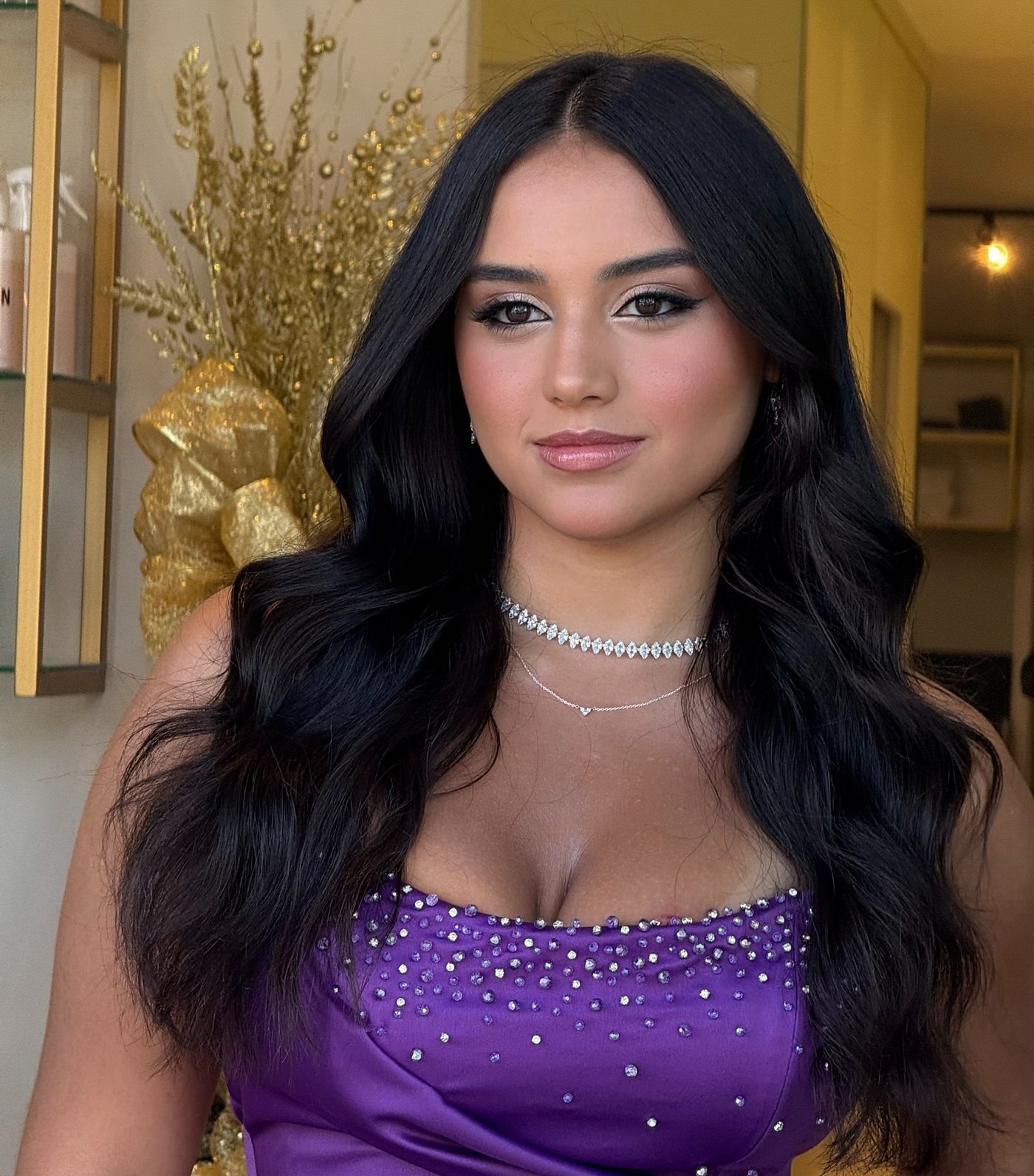 Maquiagem e cabelo para formatura, produção feita por Livia Machado em Tubarão